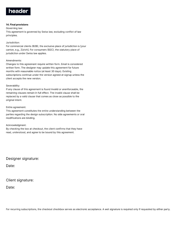 Contract page 3